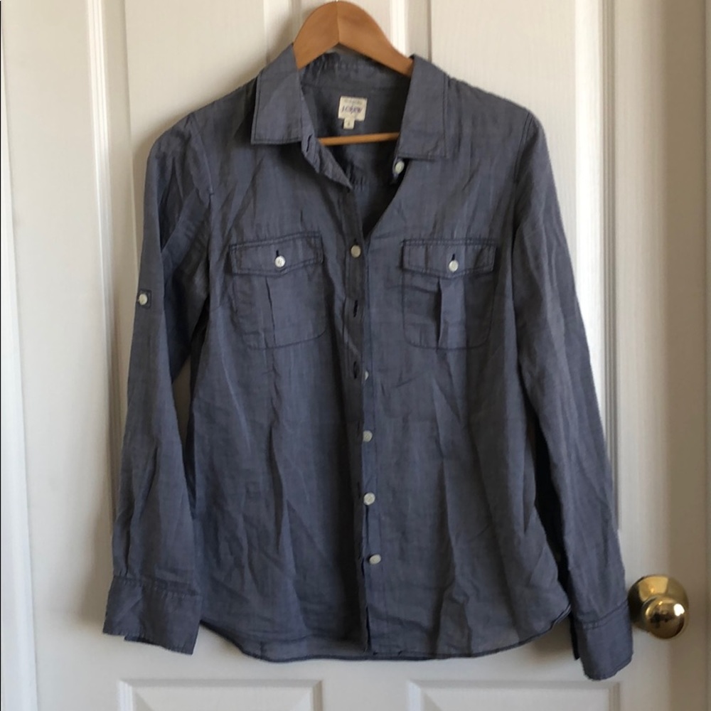 Soft gray blouse